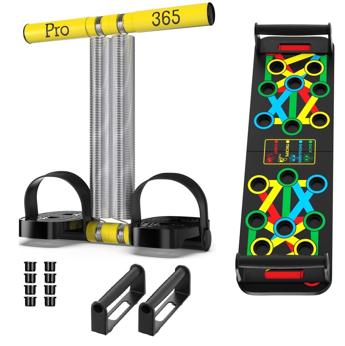 PRO365 Premium Push Up Board | Multiple Angular Positions| Pushup Stand | Anti Slip Accessories Included | Pushup Bars | Home gym equipment | Pushup Board | 6 Month Brand Warranty from PRO365 |