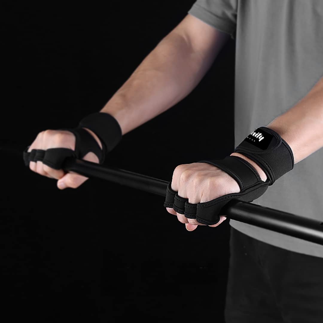 Xfinity Fitness Workout Gloves with Wrist Support for Gym Workouts.
