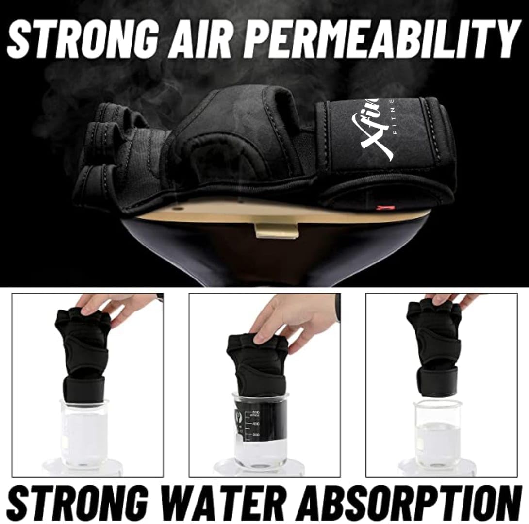 Xfinity Fitness Workout Gloves with Wrist Support for Gym Workouts.