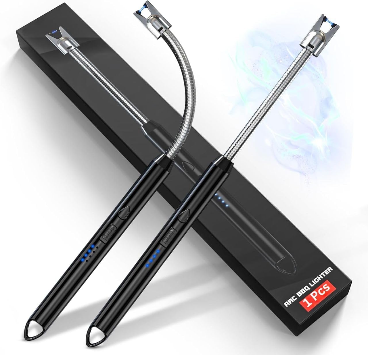 Waafy Gas Lighter for Kitchen Use | C-Type Rechargeable Electric Lighter Stove & Candle Lighter with USB Charging Port | 1 Year Warranty | 400 Uses in Single Charge (1)