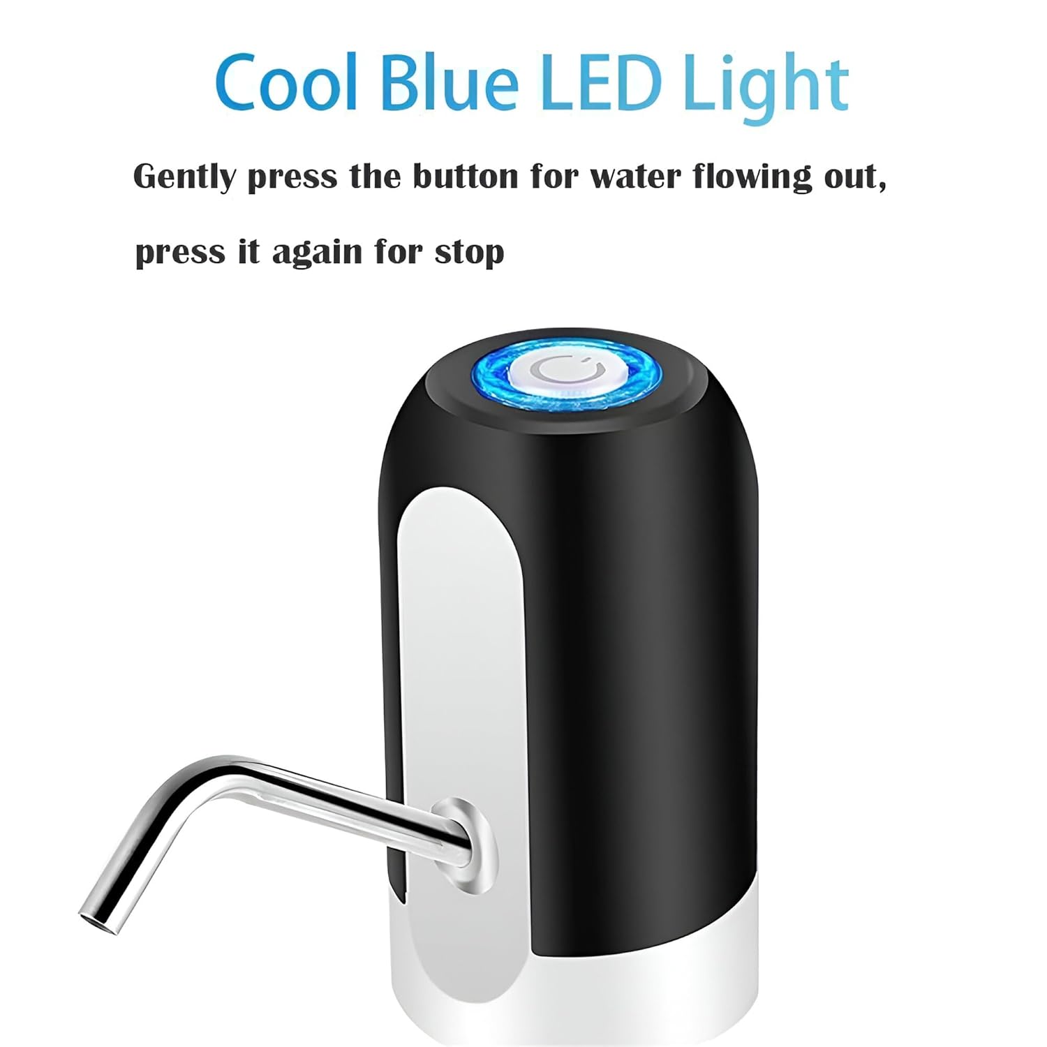 Electric Water Dispenser Pump – USB Rechargeable Automatic Water Can Dispenser for 5-20 Litre Bottles – Portable Wireless Drinking Water Pump for Home, Office & Outdoor Use